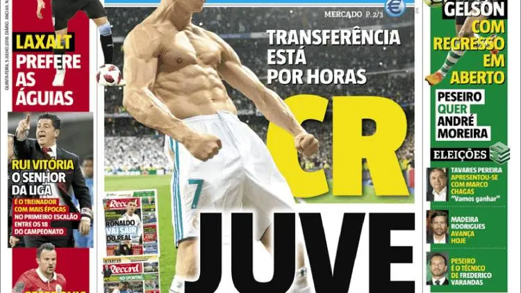 'Portada del diario 'Record'