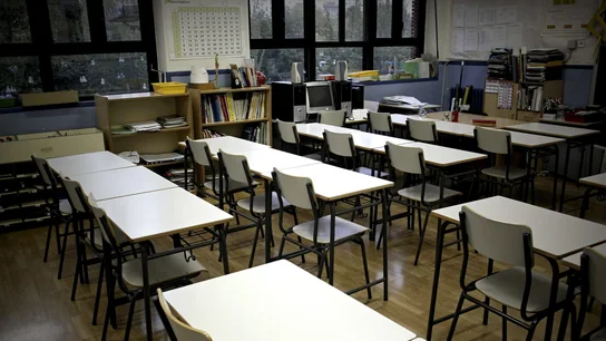 Un aula de un colegio Un aula de un colegio