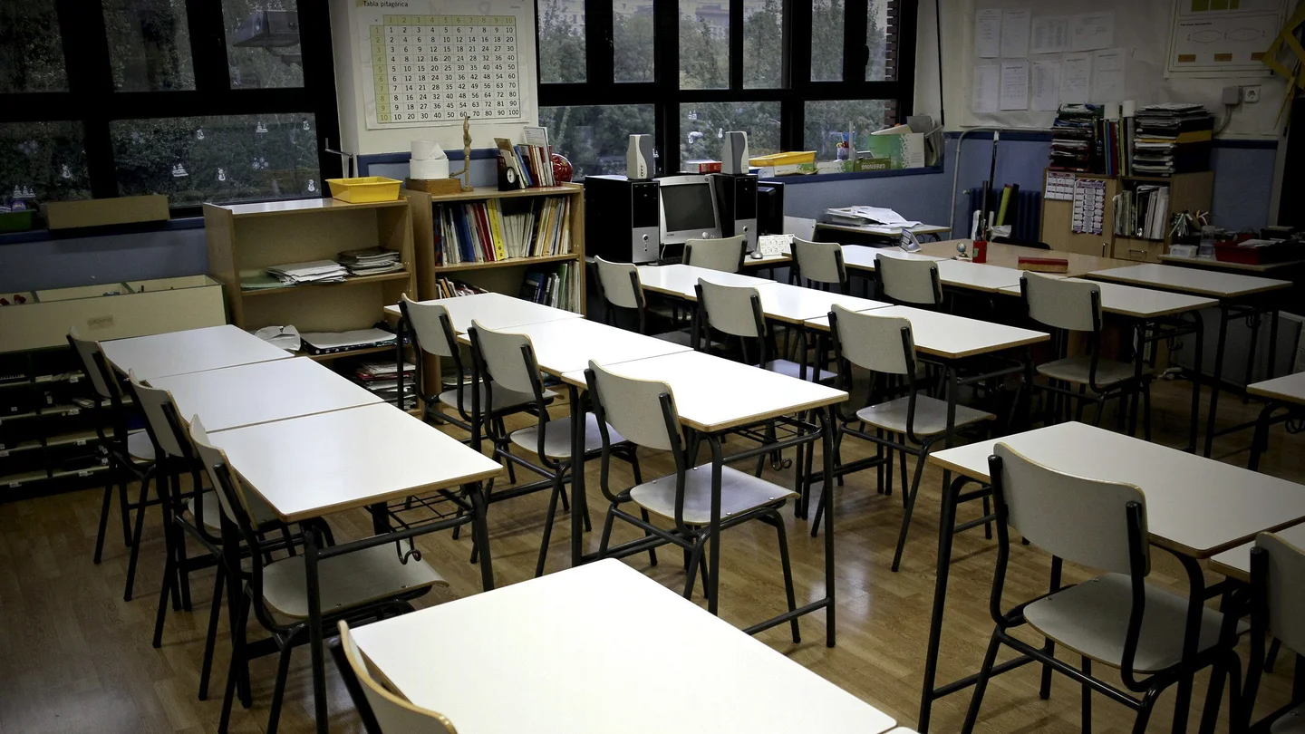 Un aula de un colegio Un aula de un colegio