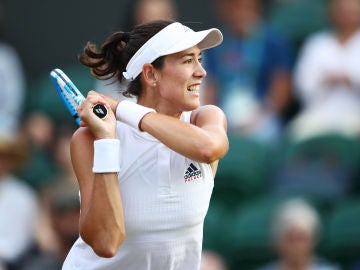 Muguruza, durante su partido de Wimbledon Muguruza, durante su partido de Wimbledon