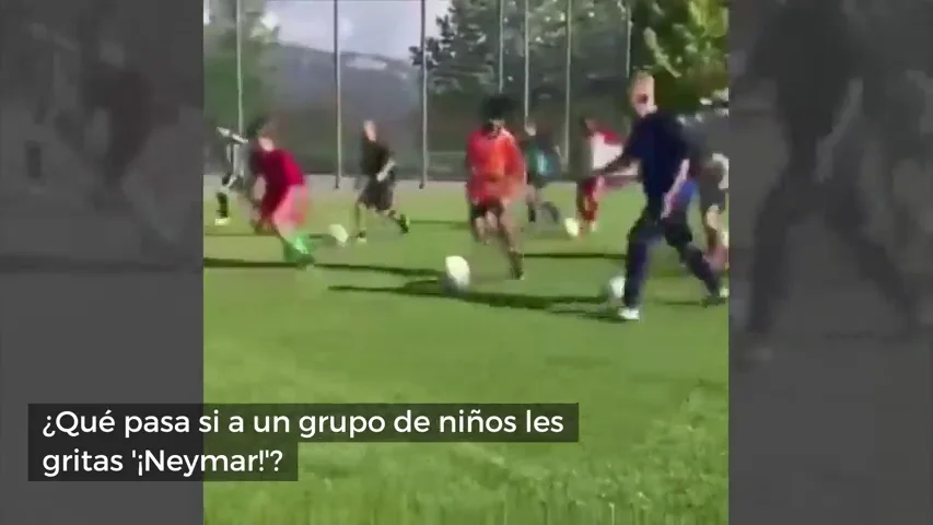 ¿Qué pasa si a un grupo de niños se les grita '¡Neymar!'?