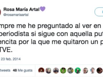 Tweet de Rosa María Artal, propuesta para el Consejo de RTVE. Tweet de Rosa María Artal, propuesta para el Consejo de RTVE.