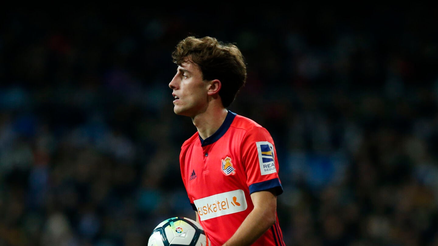 &Aacute;lvaro Odriozola, en un partido con la Real Sociedad