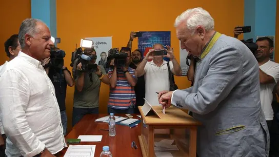 El candidato a la presidencia del PP, José Manuel García-Margallo El candidato a la presidencia del PP, José Manuel García-Margallo