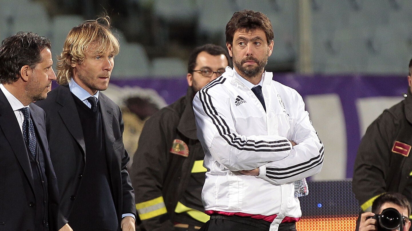 Andrea Agnelli, durante un partido de la Juventus