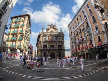 Momentos previos al tradicional lanzamiento del Chupinazo que inaugura los San Fermines 2018 Momentos previos al tradicional lanzamiento del Chupinazo que inaugura los San Fermines 2018