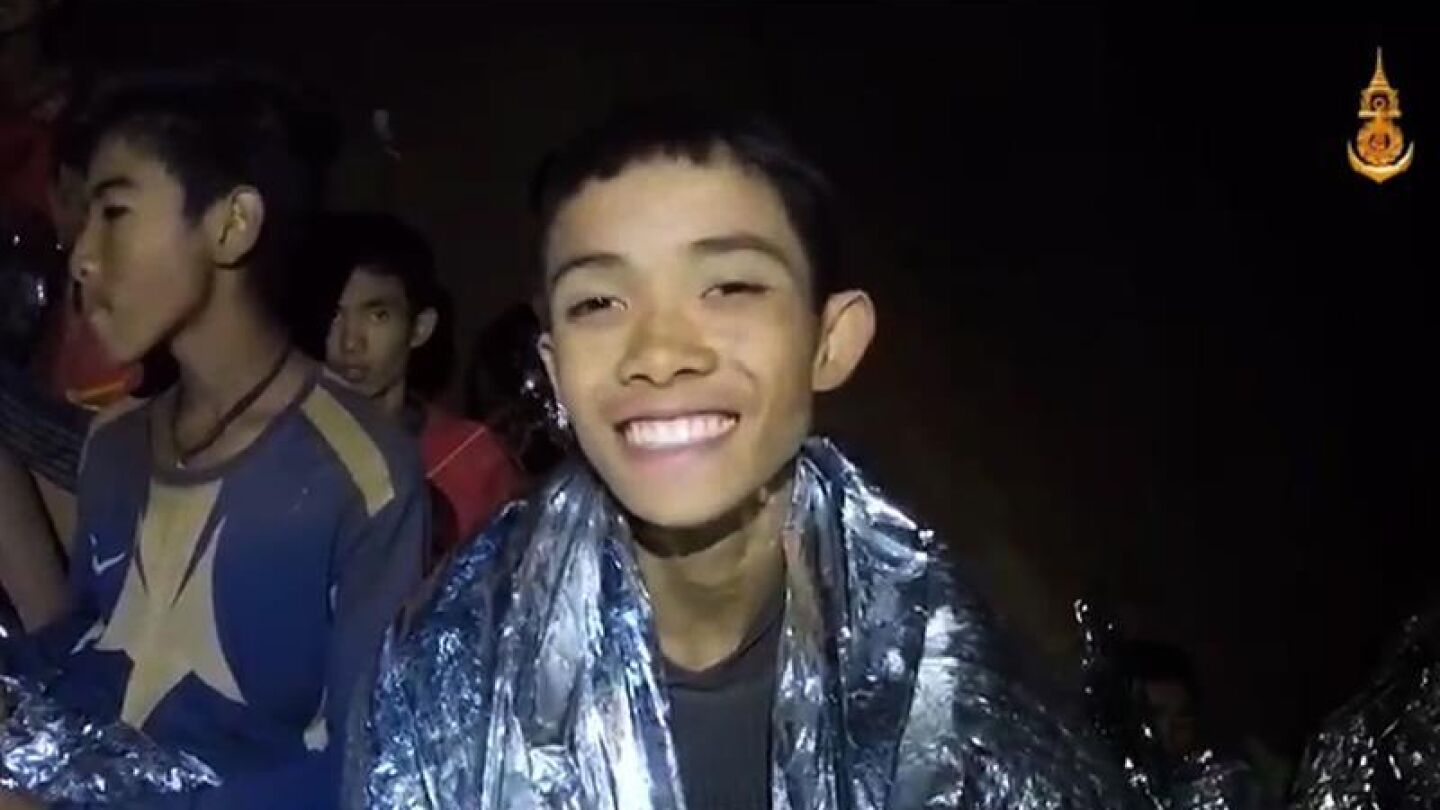 Uno de los ni&ntilde;os atrapados en una cueva de Tailandia