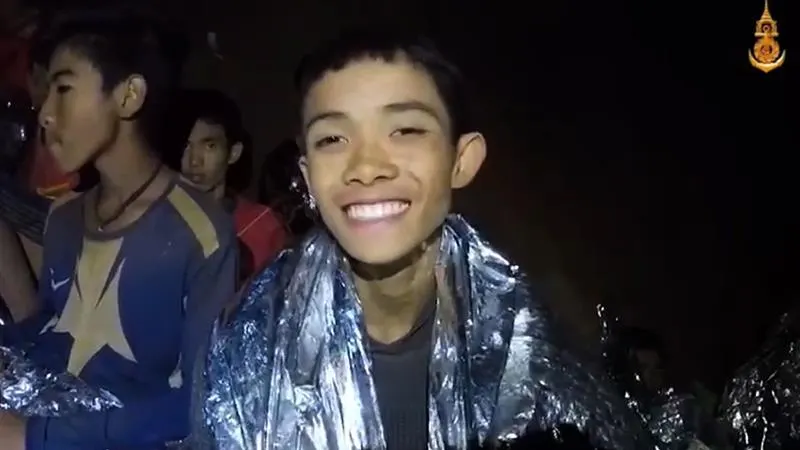 Uno de los niños atrapados en una cueva de Tailandia