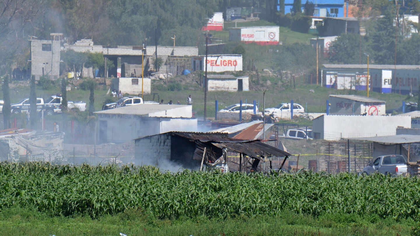 Explosiones de un taller de pirotecnia de M&eacute;xico
