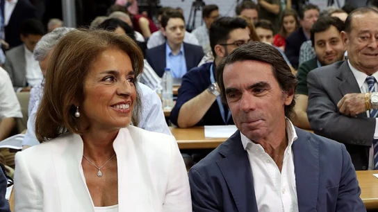 José María Aznar junto a Ana Botella José María Aznar junto a Ana Botella