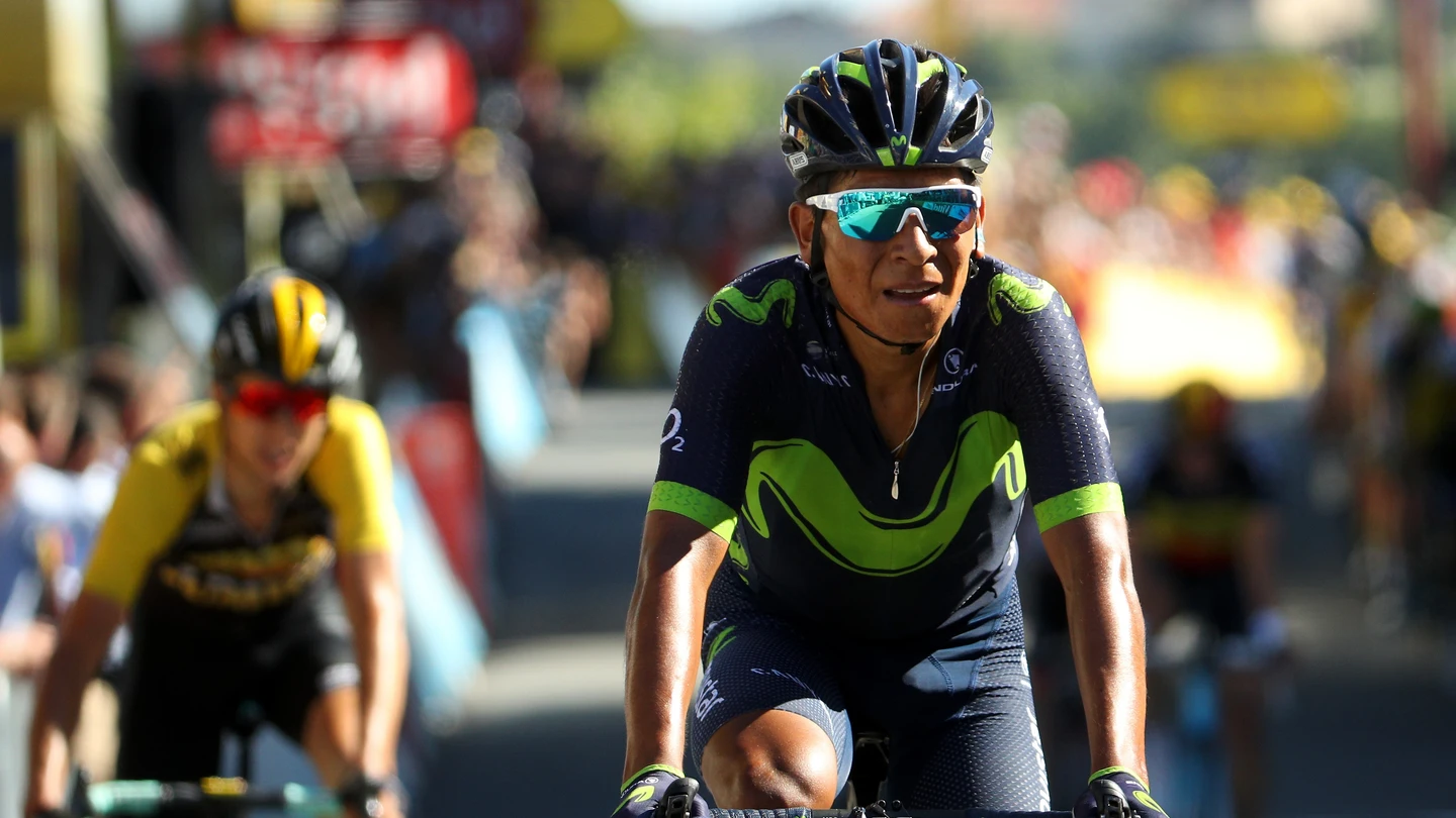 Nairo Quintana en una carrera Nairo Quintana en una carrera