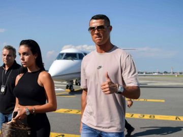 Cristiano Ronaldo, a su llegada a Turín Cristiano Ronaldo, a su llegada a Turín