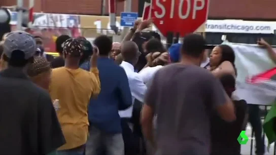 Protestas en Chicago por la muerte de un hombre afroamericano a manos de un policía Protestas en Chicago por la muerte de un hombre afroamericano a manos de un policía