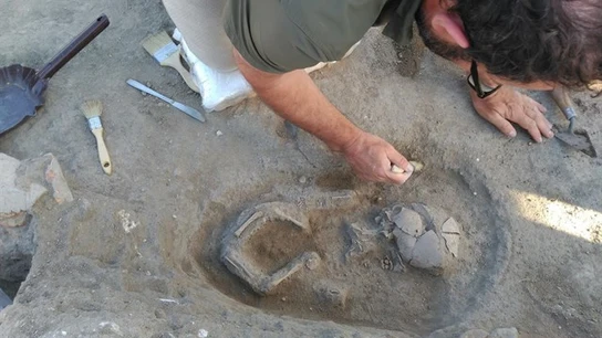 Equipo arqueológico que ha estado trabajando Villa Romana Equipo arqueológico que ha estado trabajando Villa Romana