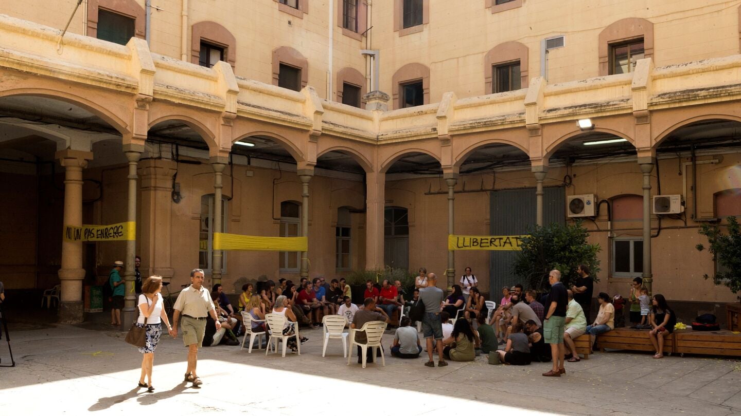 Vista del interior de la antigua c&aacute;rcel Modelo de Barcelona