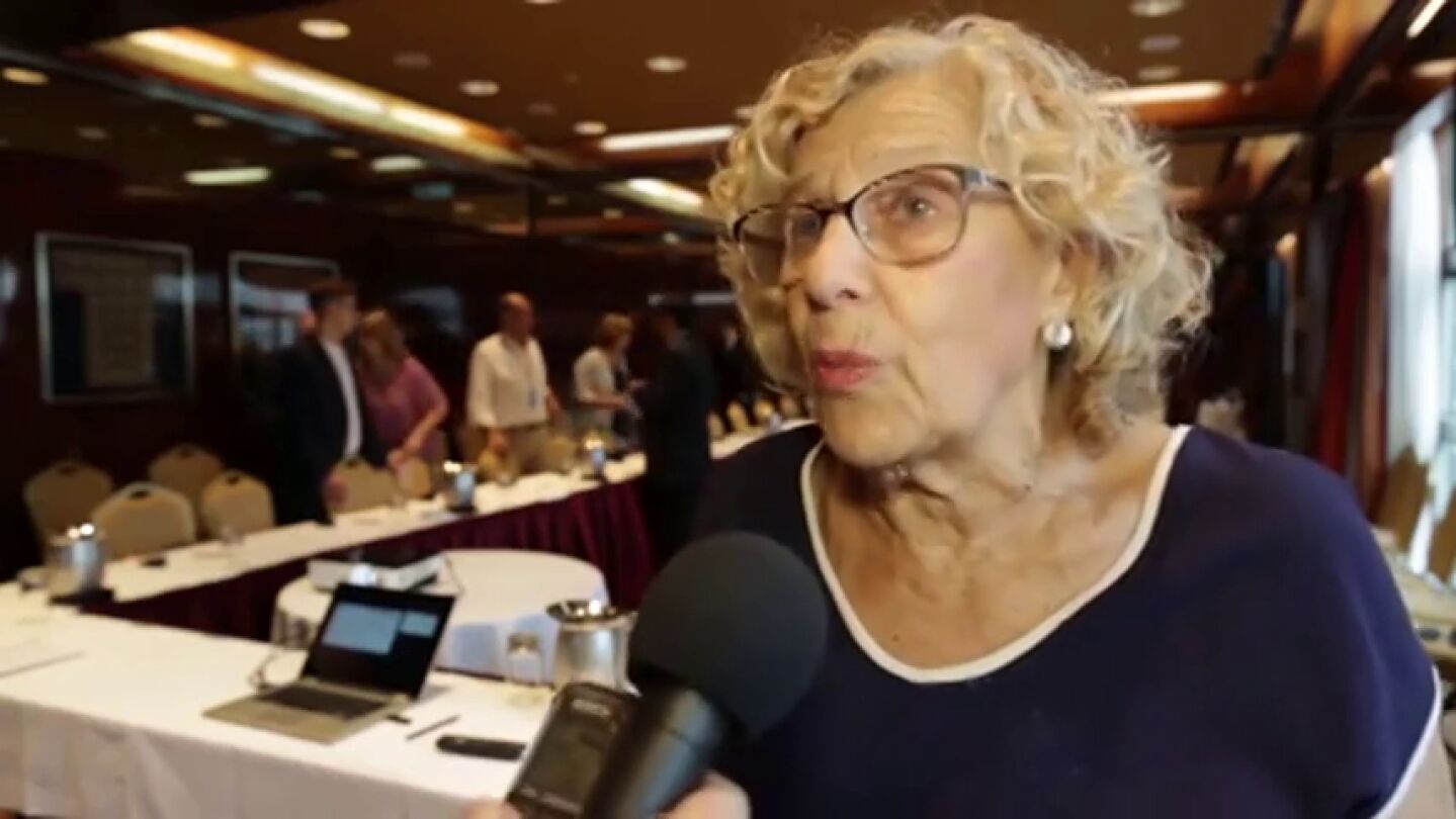Carmena propone en Nueva York la creaci&oacute;n de un Erasmus latinoamericano: "Es la manera de construir el mundo"