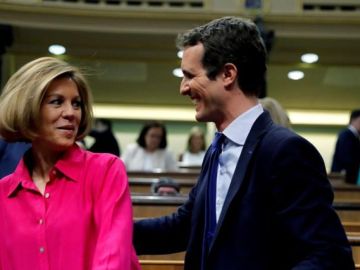 Cospedal, junto a Casado Cospedal, junto a Casado