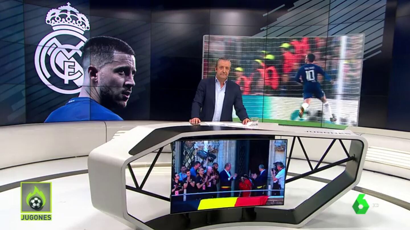 Hazard lanza un gui&ntilde;o al Real Madrid