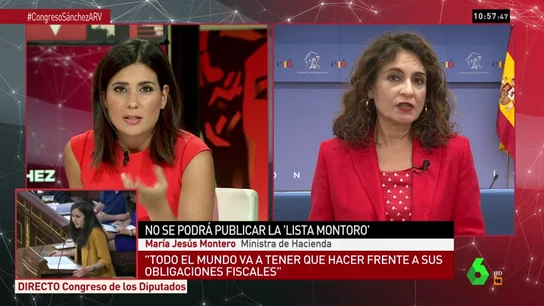 La ministra de Hacienda María Jesús Montero La ministra de Hacienda María Jesús Montero