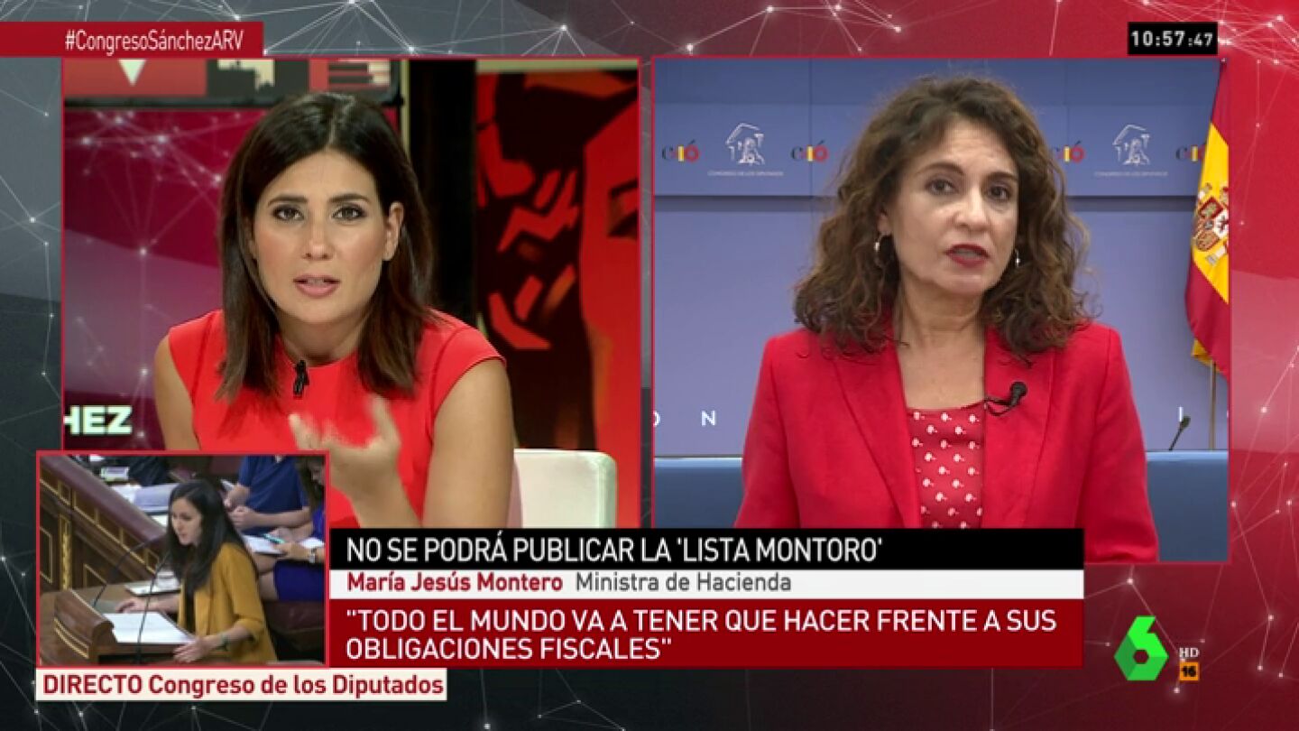La ministra de Hacienda Mar&iacute;a Jes&uacute;s Montero