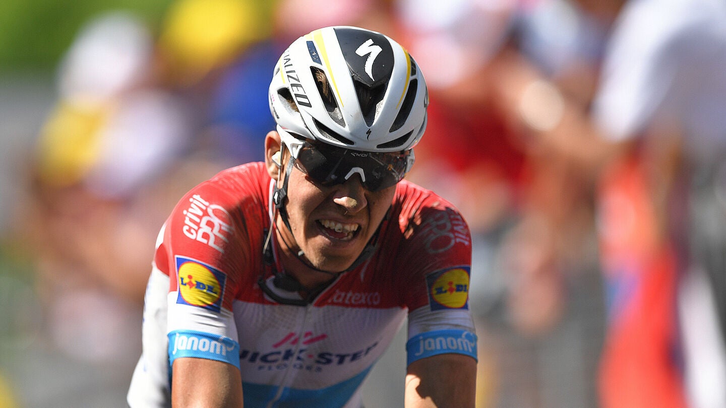 Bob Jungles corriendo el Tour de Francia 2018
