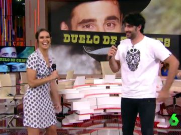 David Amor y Cristina Pedroche tienen su primer enfrentamiento en el 'Duelo de chistes' David Amor y Cristina Pedroche tienen su primer enfrentamiento en el 'Duelo de chistes'