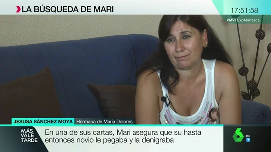 Jesusa no cesa en la búsqueda de su hermana Mari, desaparecida hace 28 años Jesusa no cesa en la búsqueda de su hermana Mari, desaparecida hace 28 años