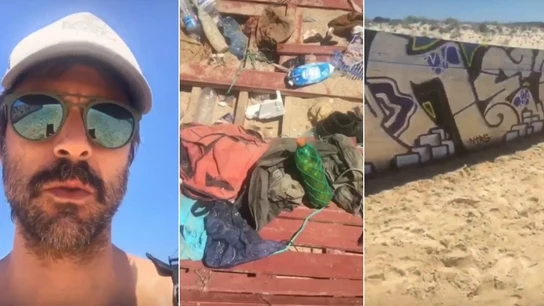 Hugo Silva muestra el interior de una patera y reflexiona sobre la migración Hugo Silva muestra el interior de una patera y reflexiona sobre la migración