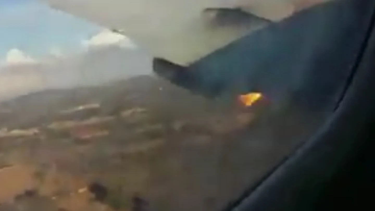 Momento previo a que un avión se estrelle Momento previo a que un avión se estrelle