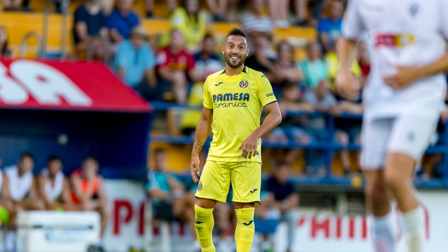 Cazorla, en un partido con el Villarreal