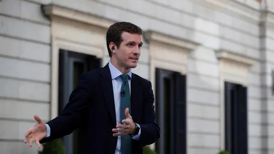 Pablo Casado ante los medios de comunicación Pablo Casado ante los medios de comunicación