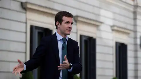 Pablo Casado ante los medios de comunicación Pablo Casado ante los medios de comunicación
