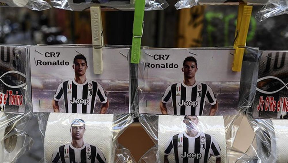 Papel higiénico con la cara de Ronaldo