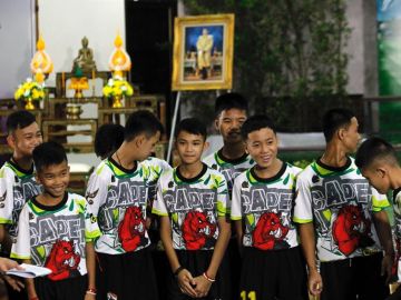 Los doce niños rescatados del interior de una cueva en el norte de Tailandia Los doce niños rescatados del interior de una cueva en el norte de Tailandia