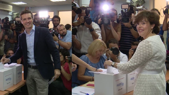 Pablo Casado y Soraya Saénz de Santamaría Pablo Casado y Soraya Saénz de Santamaría