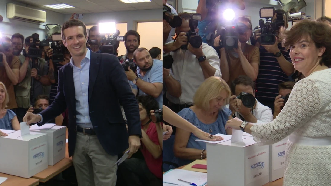 Pablo Casado y Soraya Sa&eacute;nz de Santamar&iacute;a