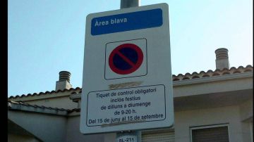 Señal en catalán Señal en catalán