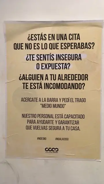 Cartel Acoso sexual