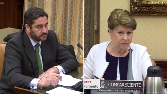 Echániz y Magdalena Álvarez en el Congreso Echániz y Magdalena Álvarez en el Congreso