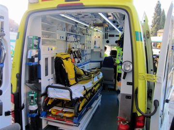 Imagen de una ambulancia en Ibiza Imagen de una ambulancia en Ibiza