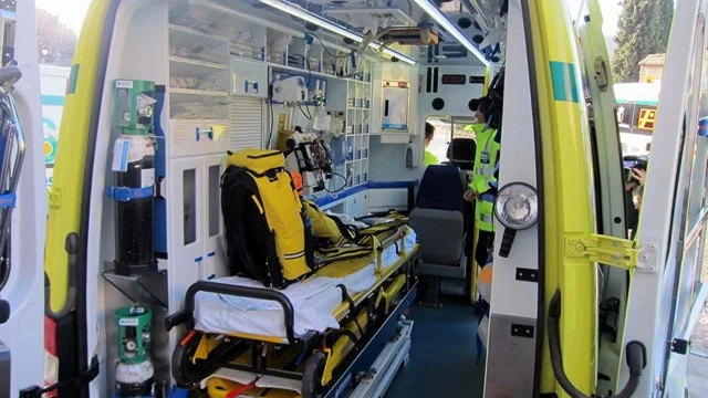 Imagen de una ambulancia en Ibiza Imagen de una ambulancia en Ibiza