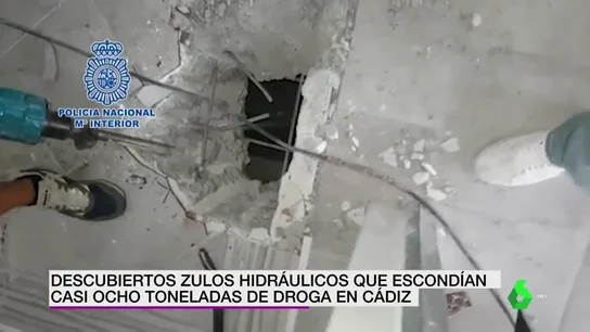 Zulo hidráulico utilizado para esconder droga Zulo hidráulico utilizado para esconder droga