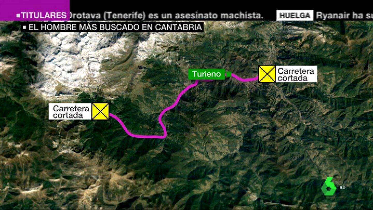V&Iacute;DEO REEMPLAZO | La Guardia Civil cree que el huido de Turieno puede ir armado y pide no acercarse a la zona