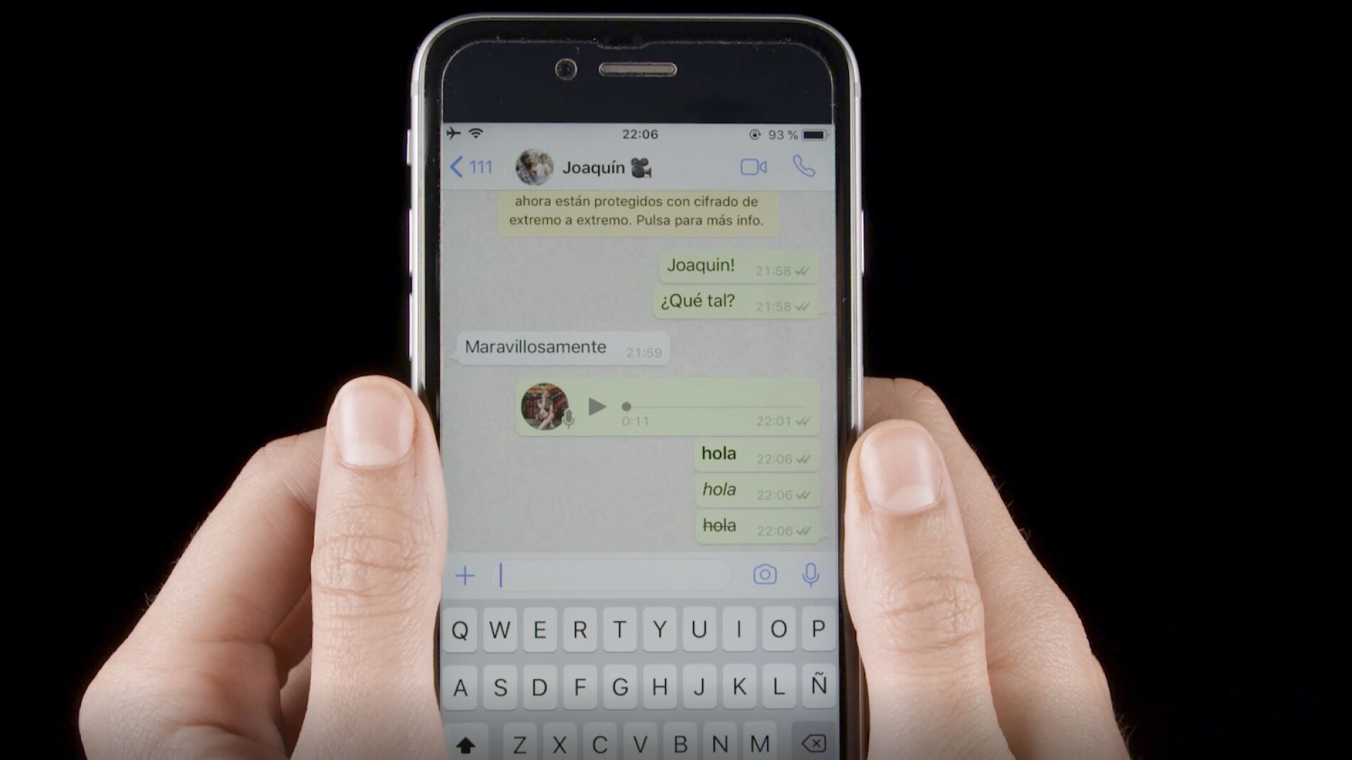 Negrita, cursiva y tachado en Whatsapp