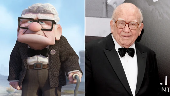 Ed Asner y su personaje en 'Up' Ed Asner y su personaje en 'Up'