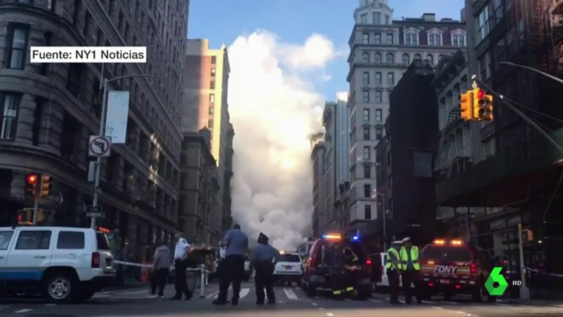 Explosión de vapor en Nueva York