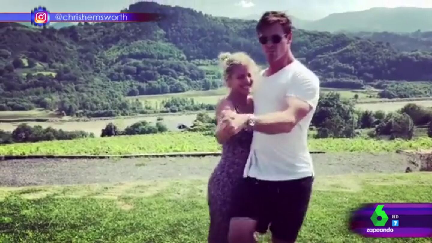 El divertido baile de Elsa Pataky y Chris Hemsworth d&aacute;ndolo todo al ritmo de Despacito: "Puede que alguien vaya un poquito 'T(h)or-cido'"