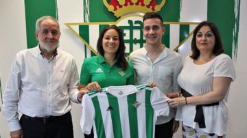 Ana Romero, en su presentación como jugadora del Betis