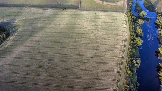 Foto aérea del henge descubierto en Irlanda Foto aérea del henge descubierto en Irlanda