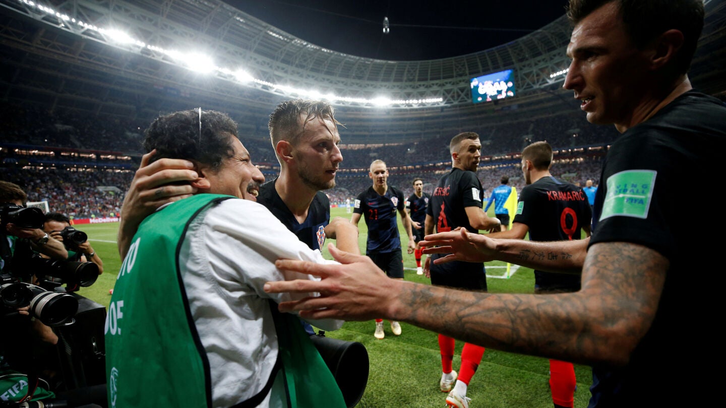 Yuri Cortez, el fot&oacute;grafo que celebr&oacute; el gol de Mandzukic con los croatas